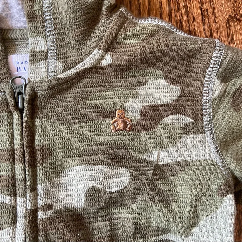 Baby Gap Camouflage zip up hoodie
